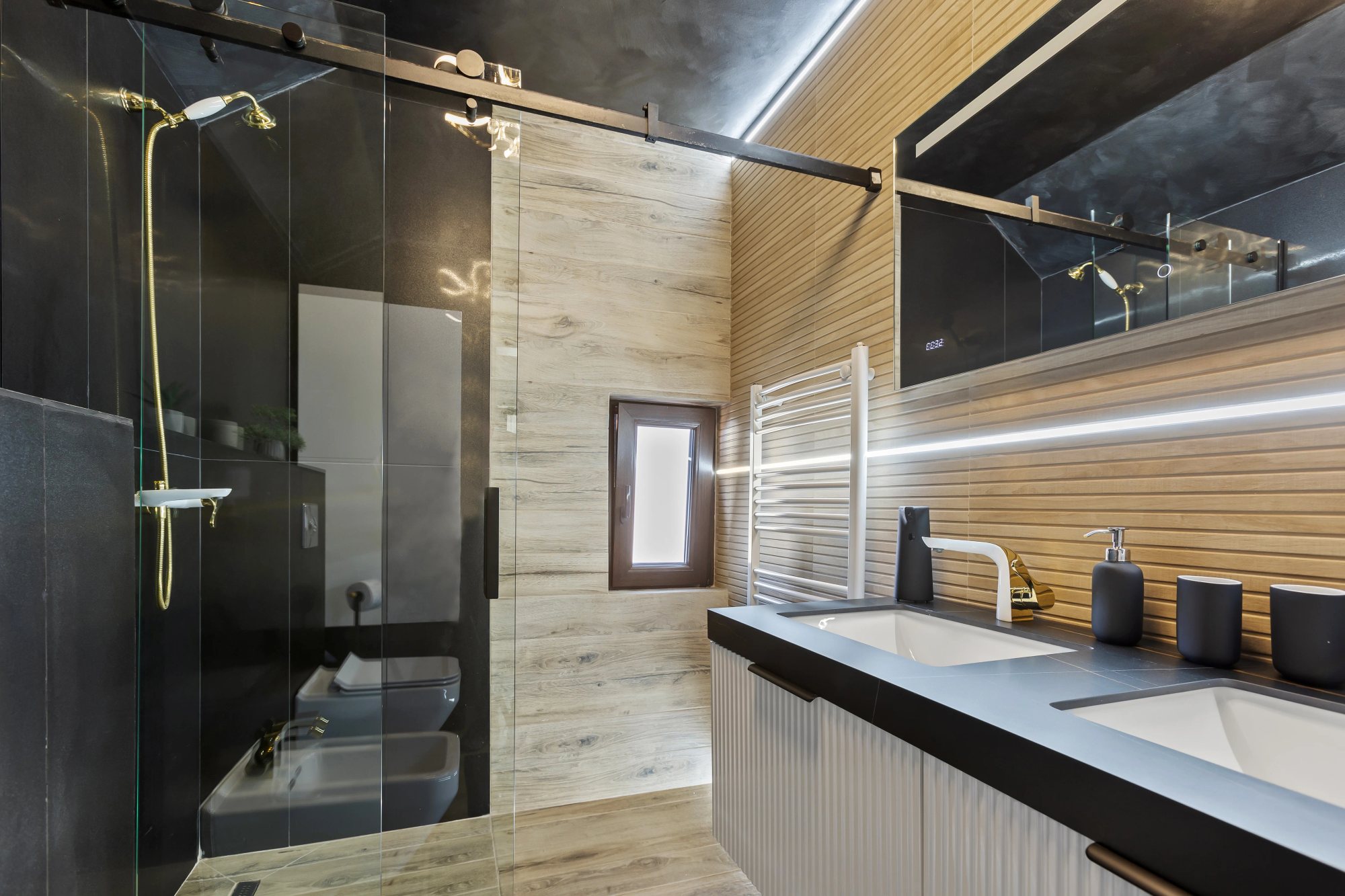 Bathrooms — A marble bathroom