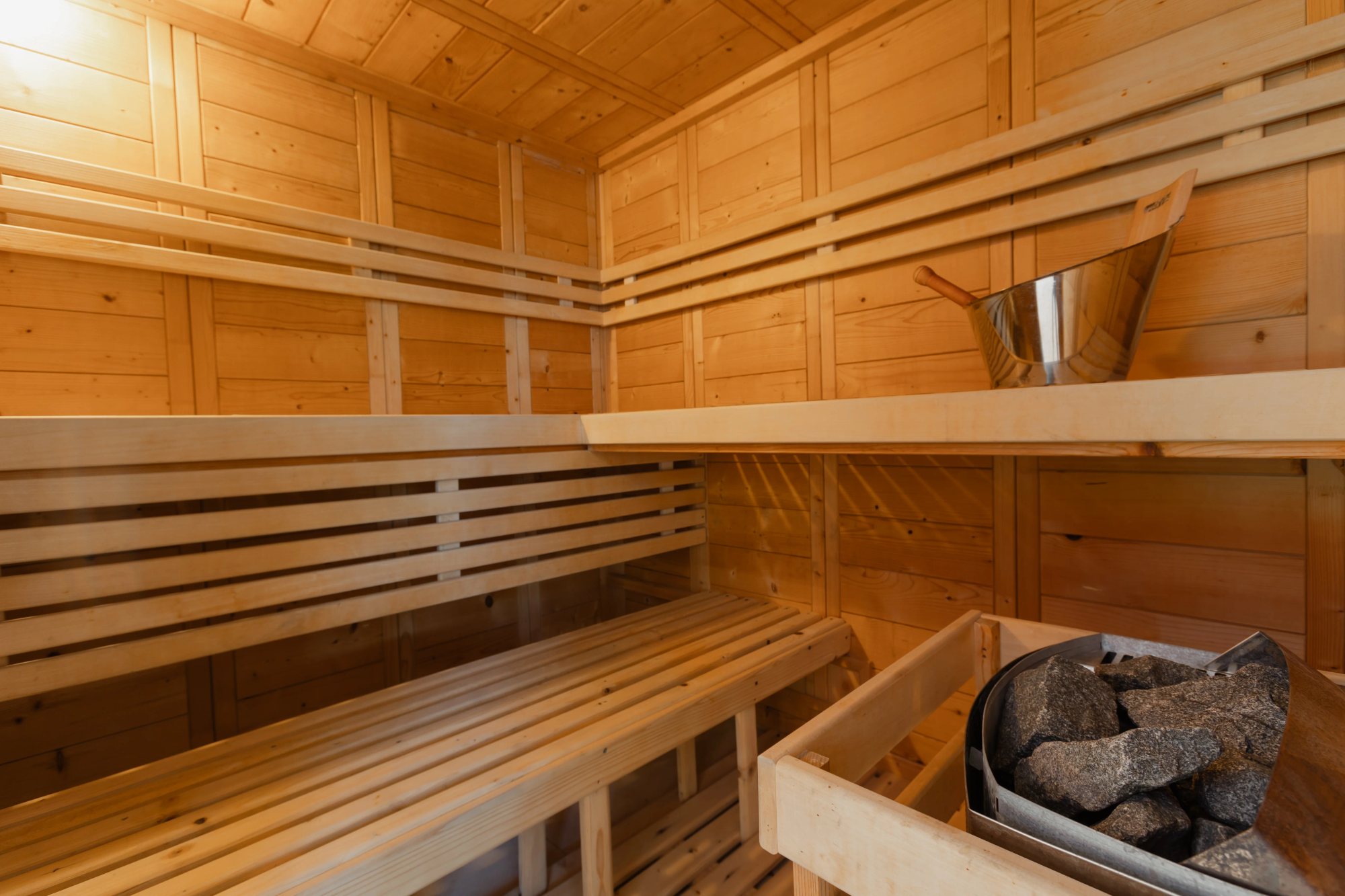 Wellness — The cedar sauna