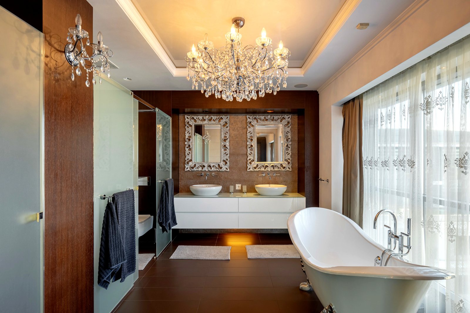 A designer bathroom