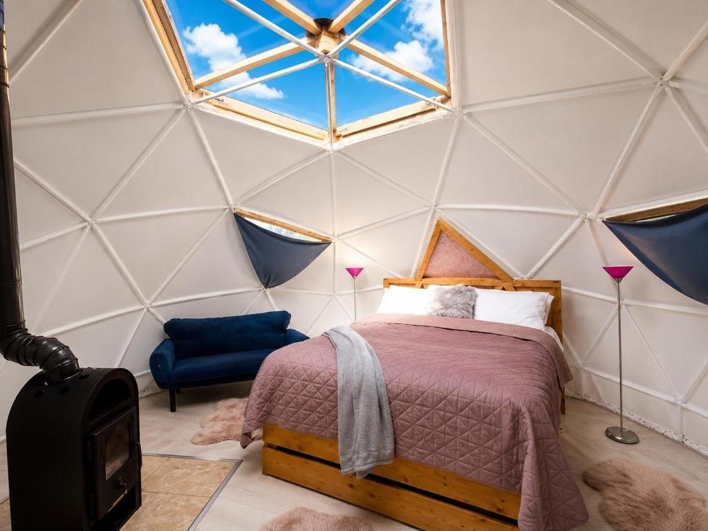 Beneath the stargazing skylight