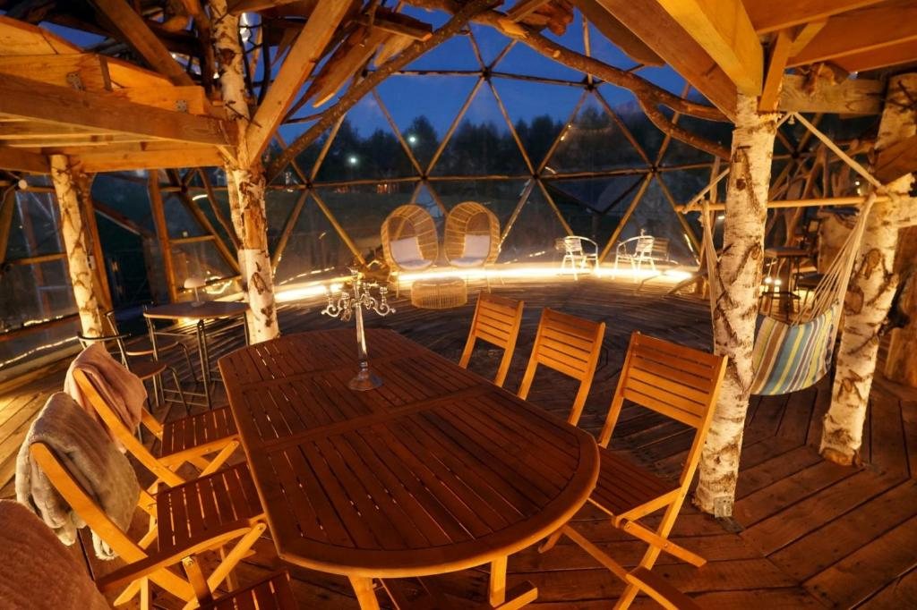 A candlelit dinner for two