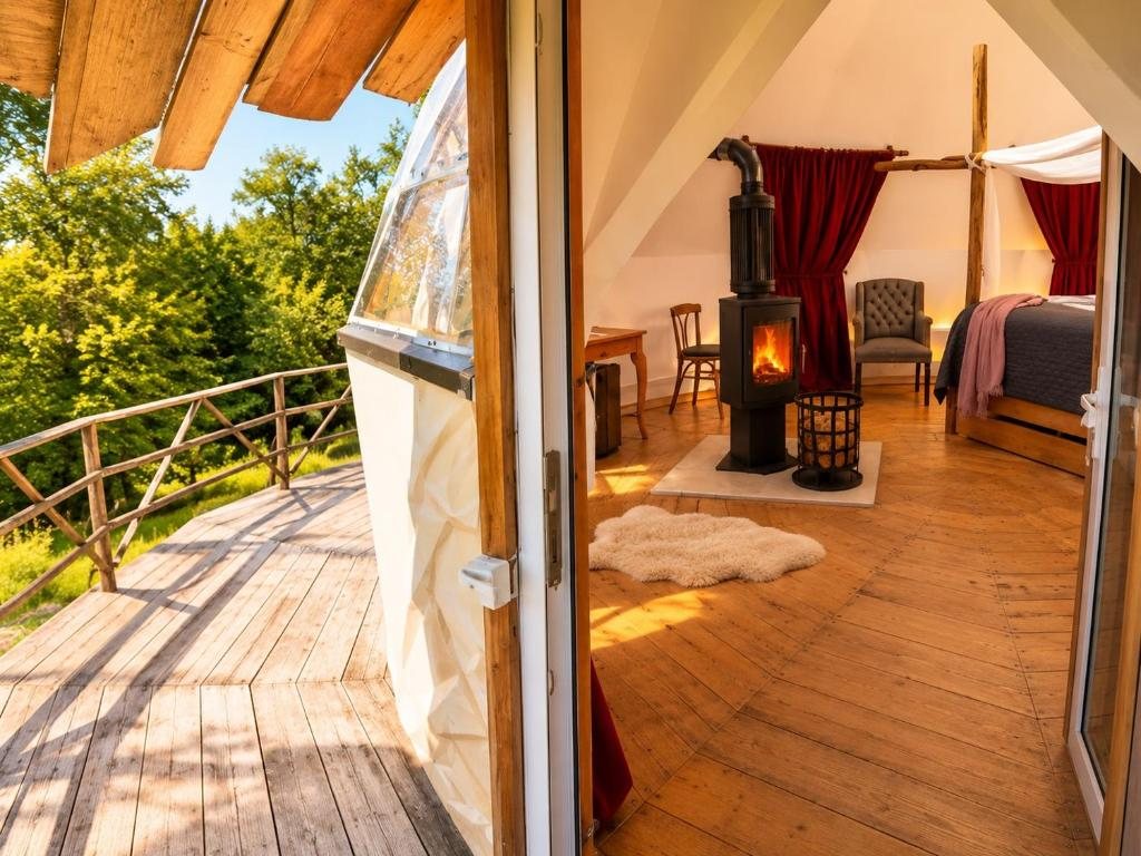 Suites — A suite opening to the deck